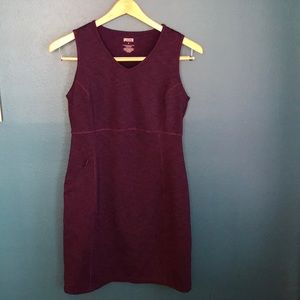 Plum sheath dress